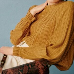 ⭐️Sezane Sibie Blouse Gold⭐️